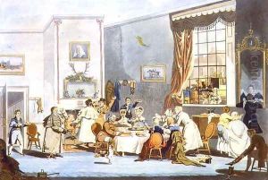 Stage Coach Passengers at Breakfast by James Pollard