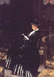 A Woman at Prayer, c.1889 by Jean-Georges Beraud