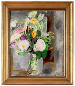 Blomsterstilleben Med Pion Blomsterstilleben Med Pion