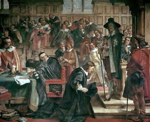 Attempted arrest of 5 members of the House of Commons by Charles I, 1642, 1856-66 by Charles West Cope