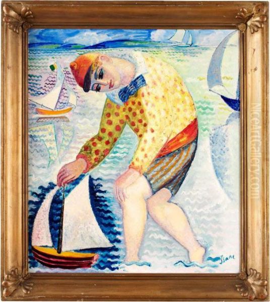 Gosse Med Segelbat - view 1