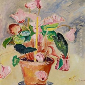 Still Life Withflowers by Isaac Grunewald