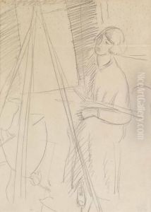 "sigrid Hjerten Vid Staffliet". by Isaac Grunewald