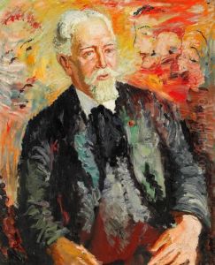 Portratt Av Konstnaren James Ensor Portratt Av Konstnaren James Ensor