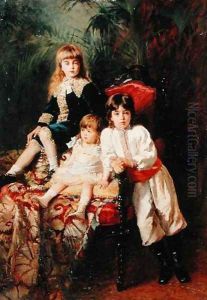 Mr. Balashov's Children, 1880 by Konstantin Egorovich Egorovich Makovsky