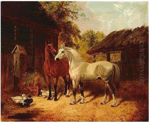 Farmyard Friends by John Frederick Herring Snr