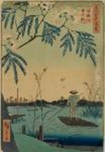 Meisho Edo Hyakkei by Utagawa or Ando Hiroshige