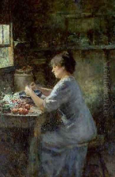 Shelling Peas 1912 - view 1