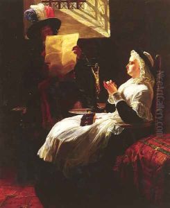 Marie Antoinette Listing To The Act of Accusation, The Day Before Her Trial by Edward Matthew Ward