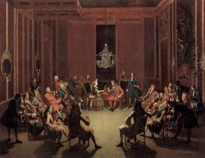 Tabakskollegium of Frederick I 1709-10 by Paul Carl Leygebe