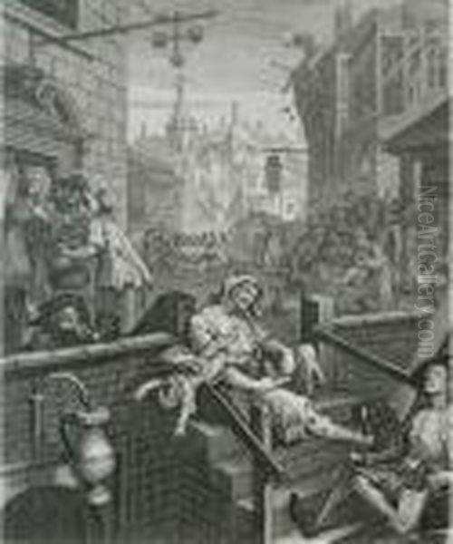 Beer Street; Gin Lane - view 1