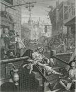 Beer Street; Gin Lane by William Hogarth