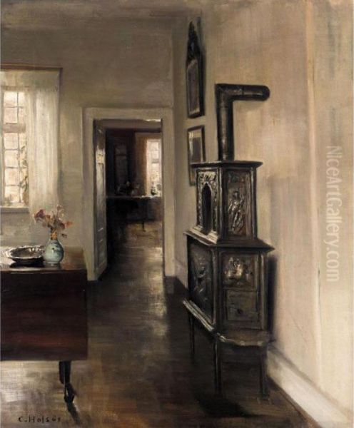 Interieur Med Pejs (interior With A Stove) - view 1