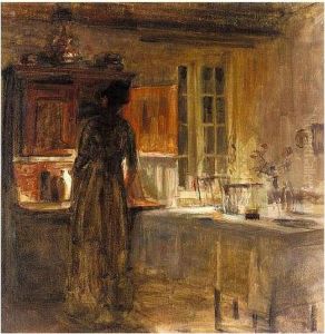 Woman In An Interior by Carl Vilhelm Holsoe