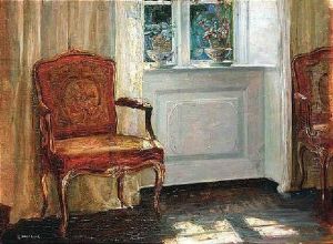 Interior With Red Chair by Carl Vilhelm Holsoe