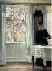 Bordet Daekkes I Forarssolen (in The Spring Sun) by Carl Vilhelm Holsoe