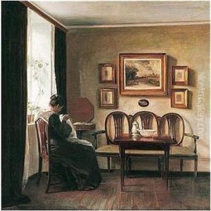 Ved Vinduet (by The Window) by Carl Vilhelm Holsoe