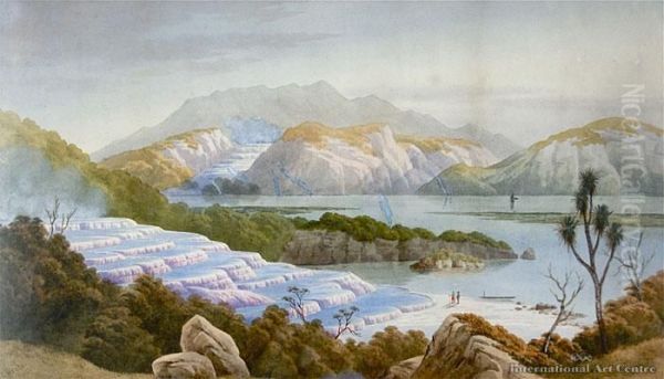 Pink Terraces, Rotomahana - view 1