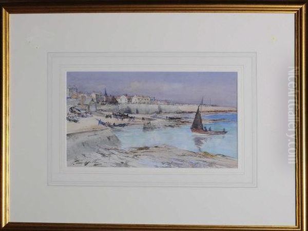 Fishing Cobles At Cullercoats Bay - view 1