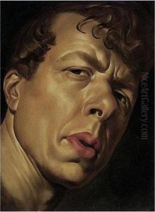 Portrait Of The Artist Boris Grigoriev by Alexander Evgenievich Yakovlev