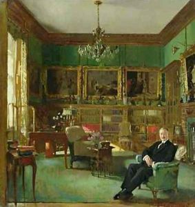 Otto Beit in his study at Belgrave Square, 1913 by Sir William Newenham Montague Orpen