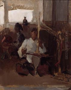 Rebab Player by Isaac Lazarus Israels