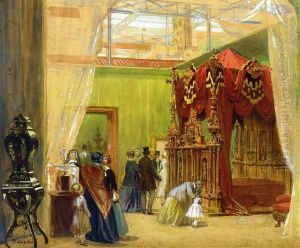 Interior of the Great Exhibition: The Austrian Court by Louis Hague