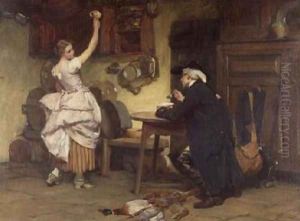 Flirtation 1885 by John Seymour Lucas