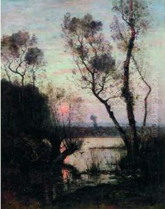 Soleil Rouge Sur L'etang Soleil Rouge Sur L'etang