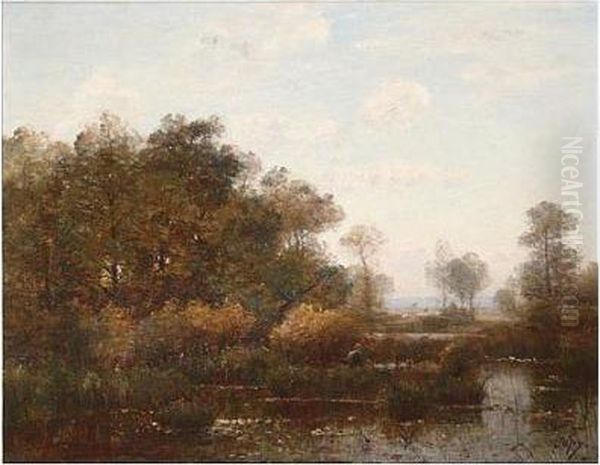 Fisherman At The Watering Hole - view 1