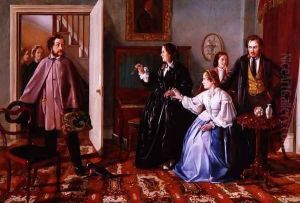 The Two Suitors by Charles Hunt