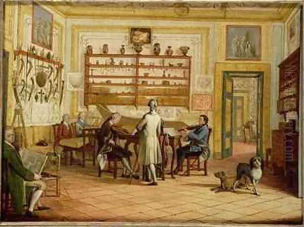 Concert party at the Neopolitan residence of Kenneth Mackenzie 1744-81 1st Earl of Seaforth - view 1
