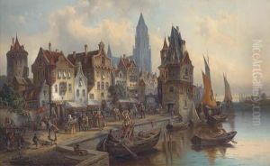 A Continental Town View; And Another Similar