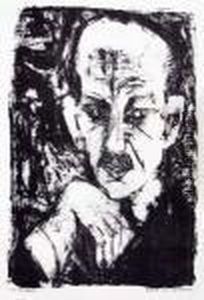 Bildnis Carl Sternheim by Ernst Ludwig Kirchner
