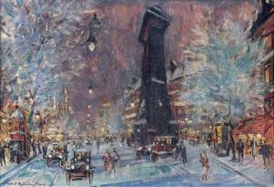 La Porte Saint-denis A Paris by Konstantin Alexeievitch Korovin