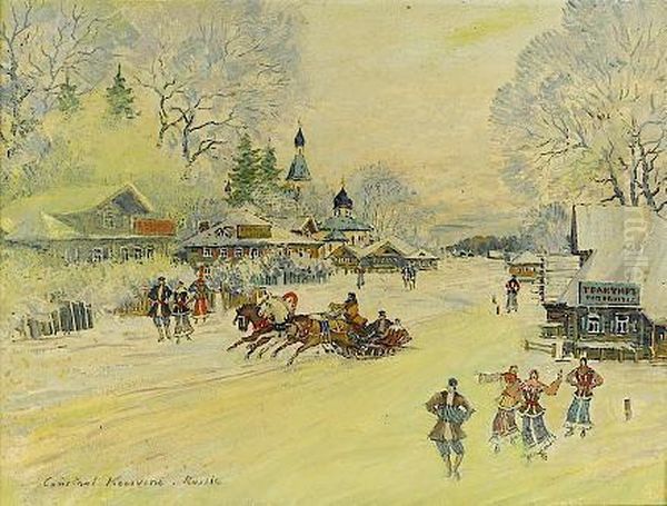 Winter In A Russian Village - view 1