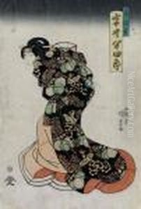 Rachsuchtige Frau by Gototei Kunisada