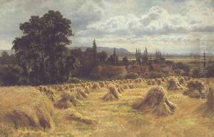 A Cornfield near Cookham by William Bradley
