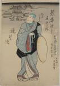 Ein Monch Denkt An Das Paradies by Gototei Kunisada