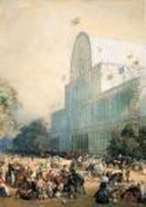 The Inauguration Of The Crystal Palace by Eugene Louis Lami