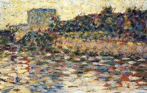 Courbevoie Landscape With Turret