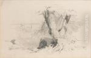 An Italian Landscape by Edward Lear