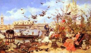 An Outing To The Island Of San Giorgio Maggiore by Jose Benlliure Y Gil