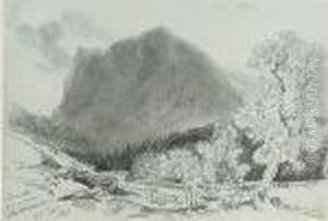 Honister From Near Buttermere by Edward Lear