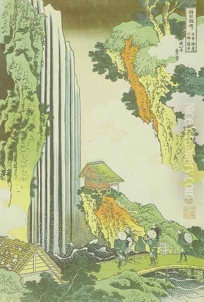 Ono Waterfall on the Kisokaido Road (Kisokaido Ono no bakufu) - view 1