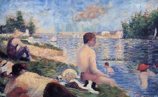 Final Study For Bathing At Asnieres - view 1