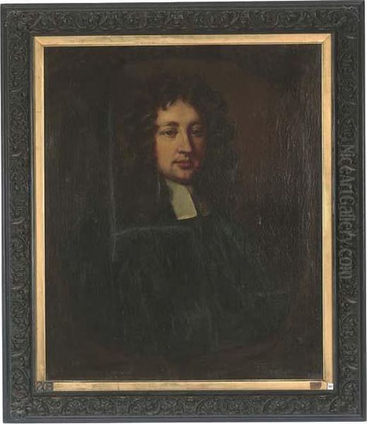 Portrait Of A Cleric, Bust-length, In A Sculpted Cartouche - view 1