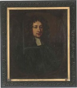 Portrait Of A Cleric, Bust-length, In A Sculpted Cartouche