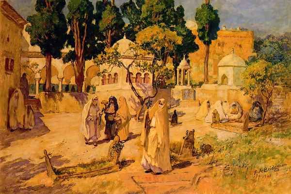 Arab Women At The Town Wall - view 1