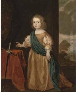 Portrait Of Sir Nicholas Pelham As A Young Boy by Sir Peter Lely